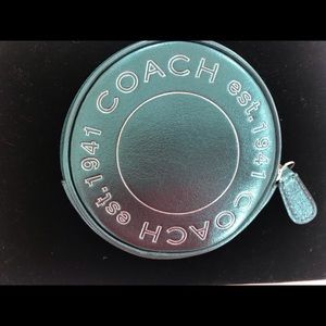 Coach est. 1941 Round Coin Purse Key Ring Chain